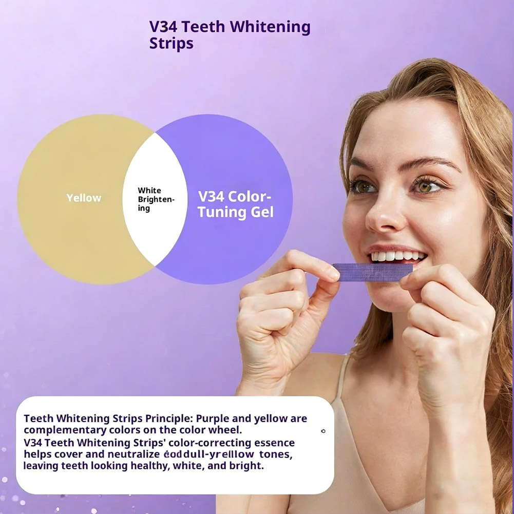 7pcs Purple Teeth Whitening St - Teeth Whitening Bleaching Kit review and price