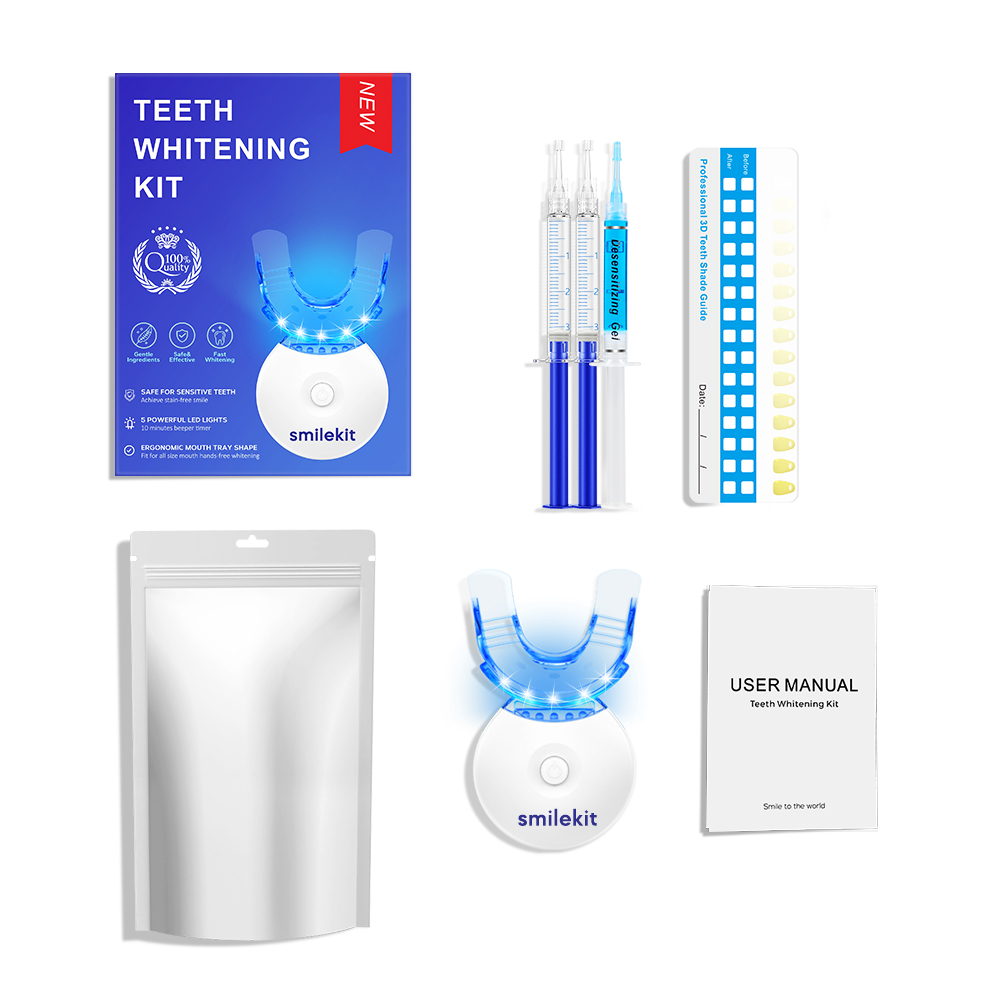 Teeth Whitening Kit - 5X LED L - Teeth Whitening Gel review and price