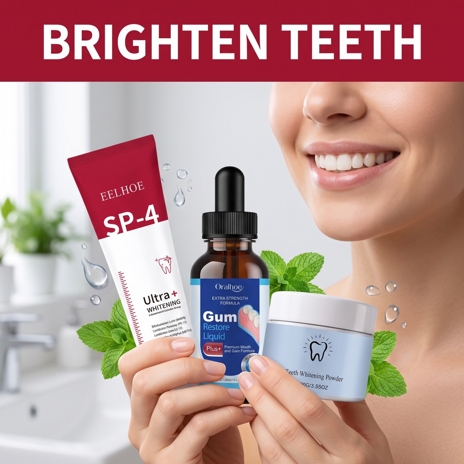 Oral Care Combo Set Whitening  - Teeth Whitening Gel review and price