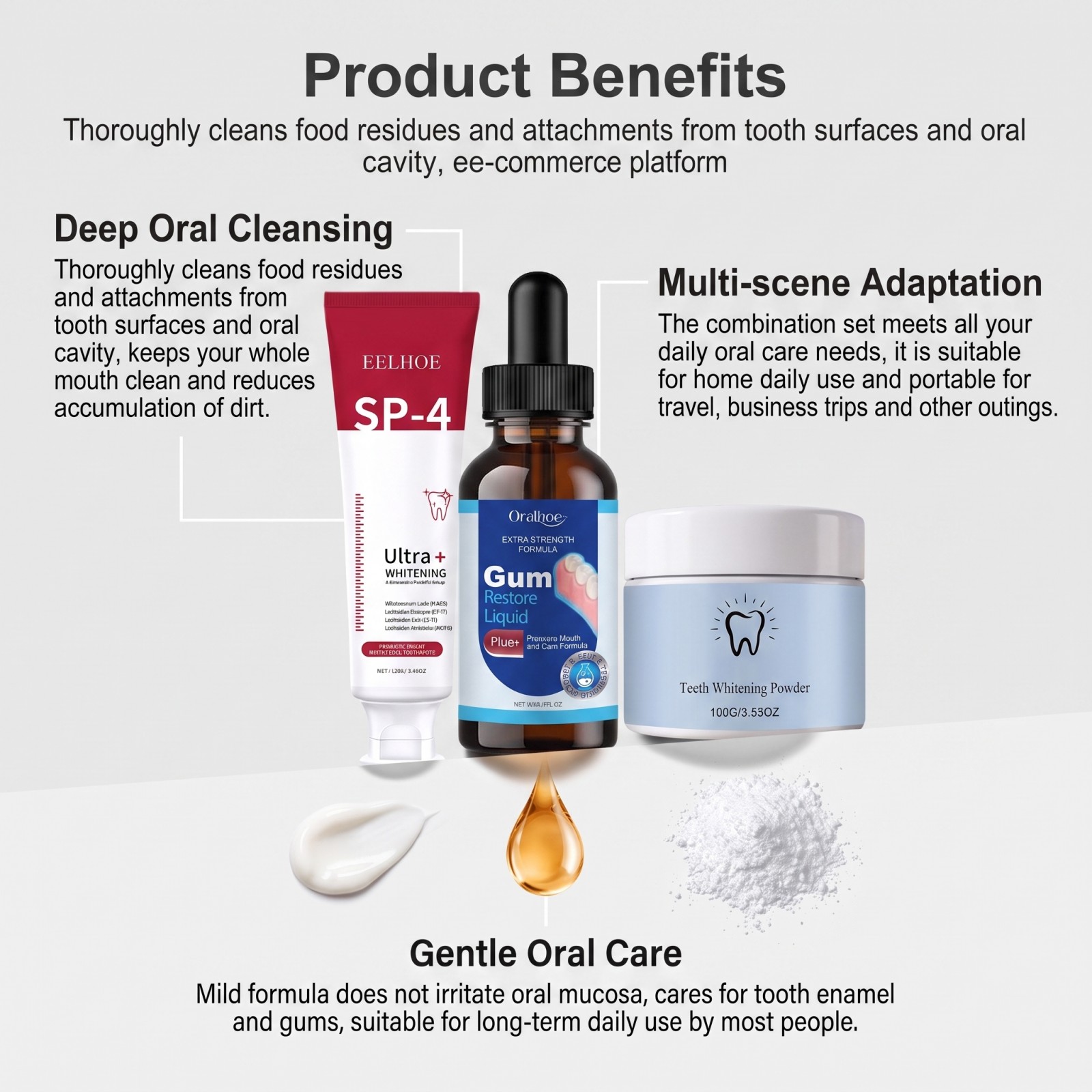 Oral Care Combo Set Whitening  - Teeth Whitening Gel review and price