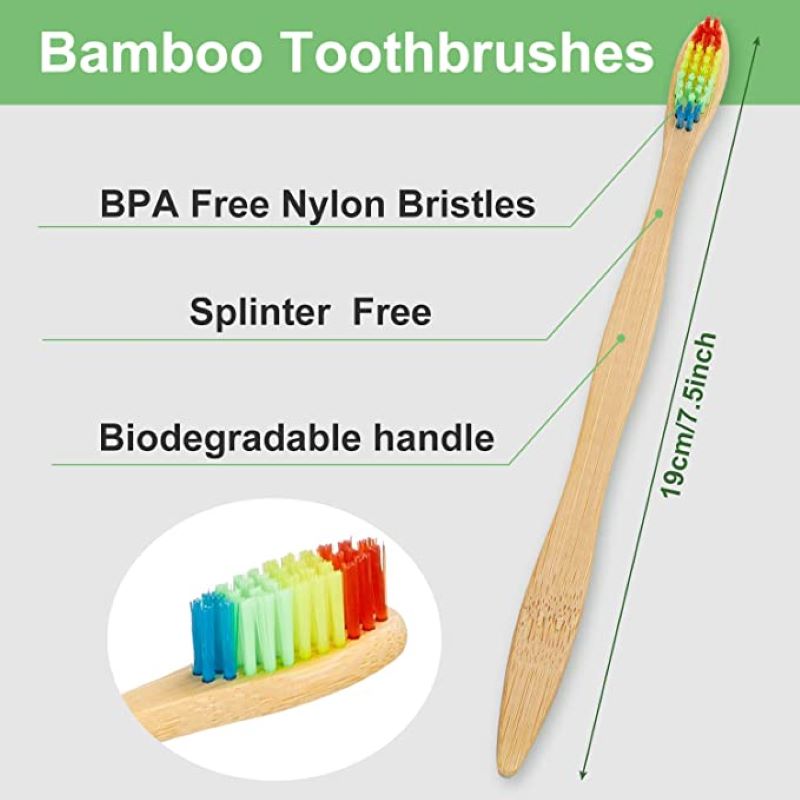 50/100PCS Colorful Natural Bam - Teeth Whitening Logo review and price