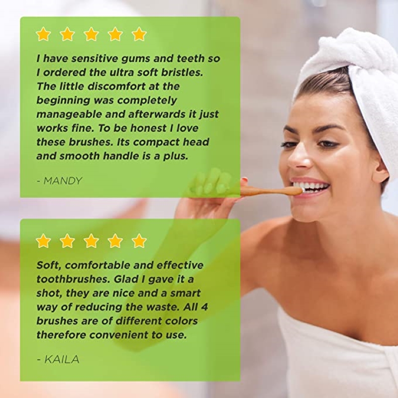 50/100PCS Colorful Natural Bam - Teeth Whitening Logo review and price