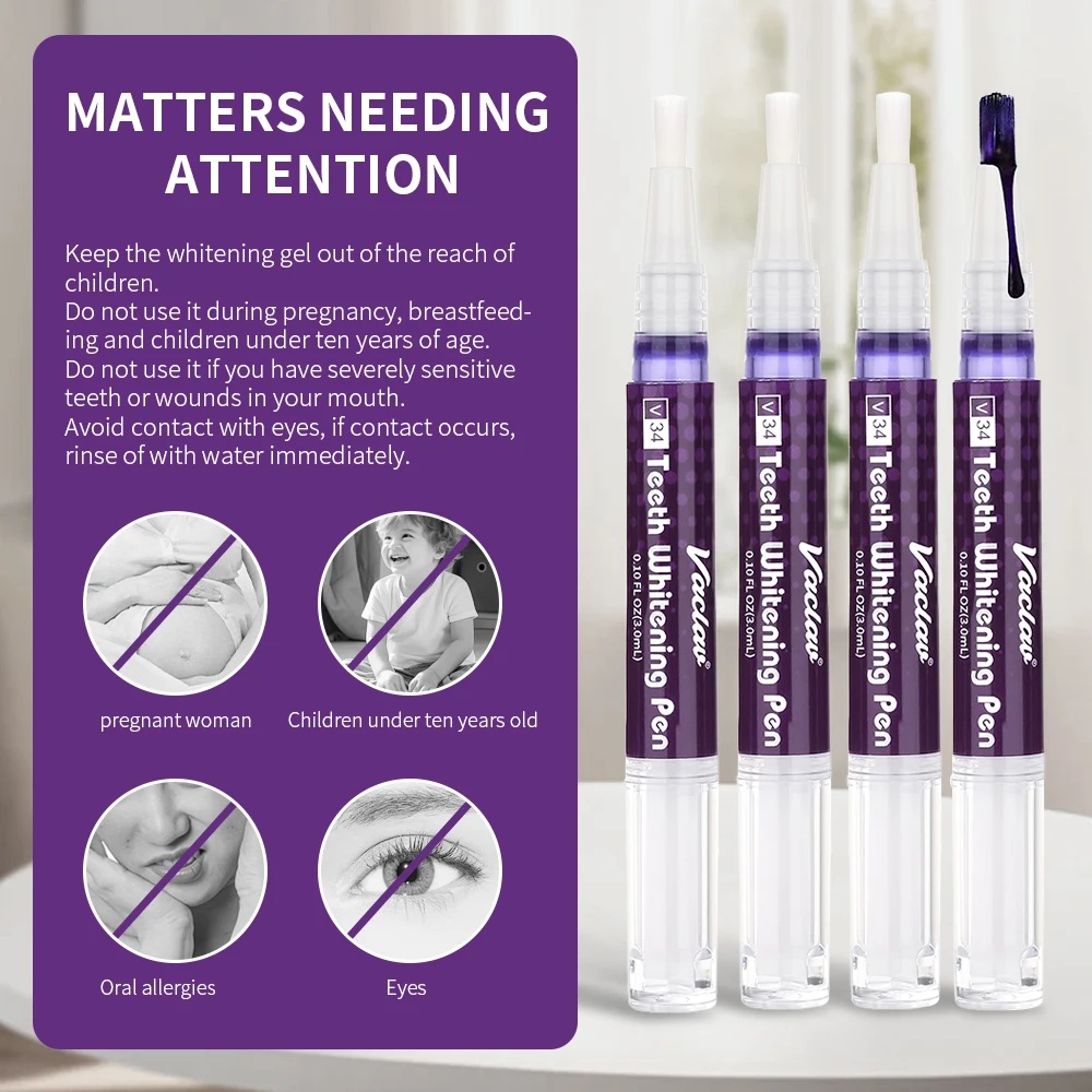 Vaclav V34 Purple teeth whiten - Teeth Whitening Gel review and price